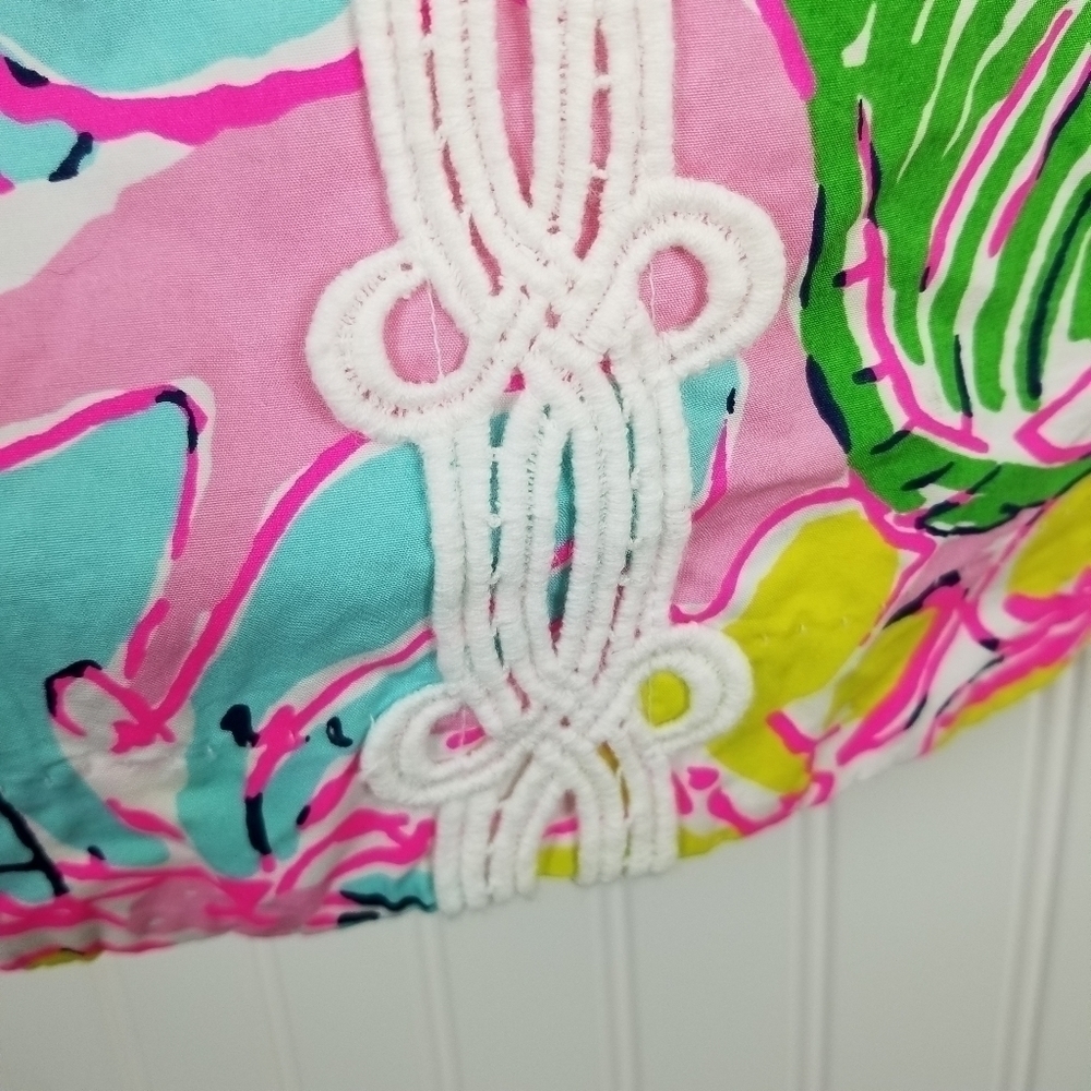 Lilly Pulitzer Target 20th Anniversary Nosey Posie Sleeveless Dress Lace Size 2 - Picture 14 of 16